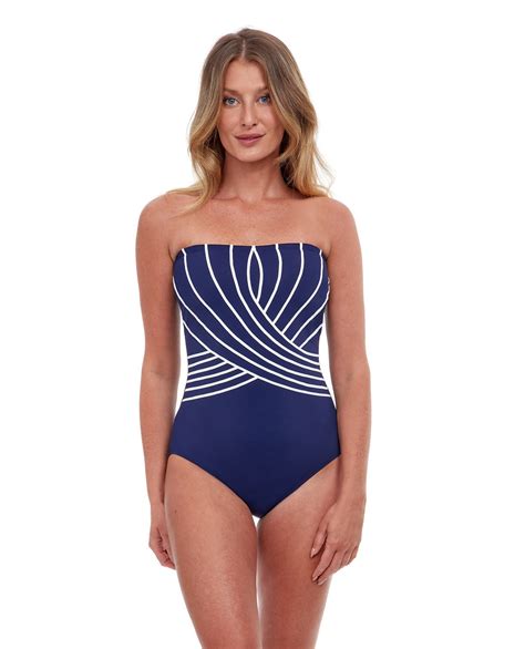 Gottex Essentials Embrace Bandeau Strapless One Piece Swimsuit One