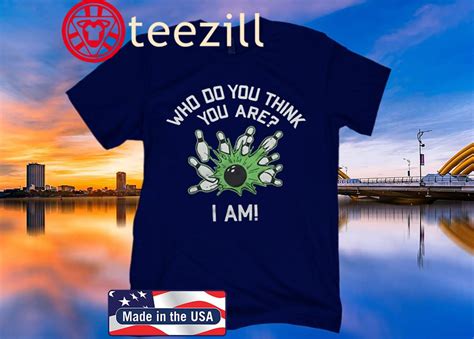 Who Do You Think You Are? I Am! Pete Weber Bowling T-Shirt - teezill