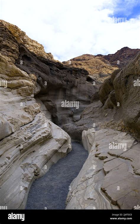 Death Valley Mosaic Canyon Trail Stock Photo Alamy