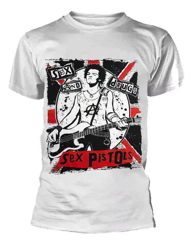 Camiseta Sex Pistols Sid Vicious Sex And Drugs Parcelamento Sem Juros