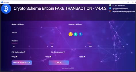 Home Bitcoin Fake Transaction