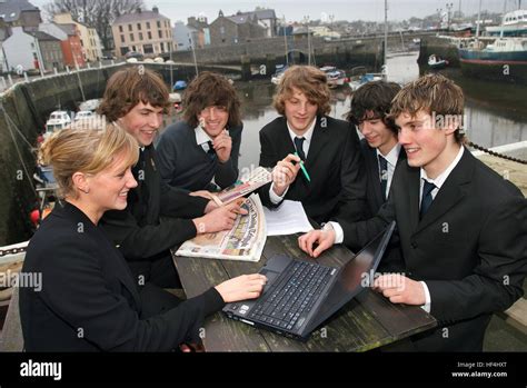 Students Of Castle Rushen School Castletown Isle Of Man Members Of