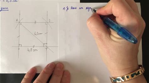 Comment Tracer Les Figures Usuelles Au Compas Partie 5 Rectangle