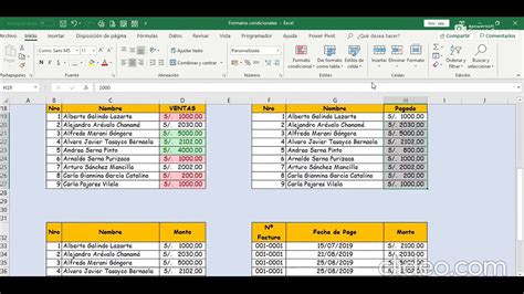 FORMATO CONDICIONAL EN EXCEL YouTube