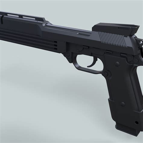 Auto 9 Gun From Robocop Cgtrader