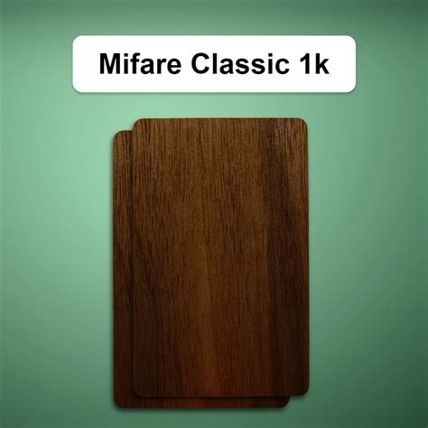 Mifare Classic 1k Karte Aus Nussholz NFC SUPPLY