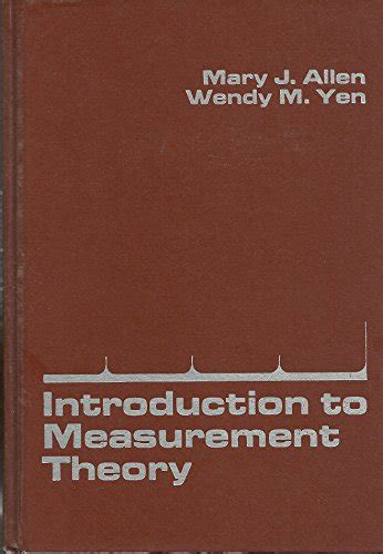 『introduction To Measurement Theory』｜感想・レビュー 読書メーター