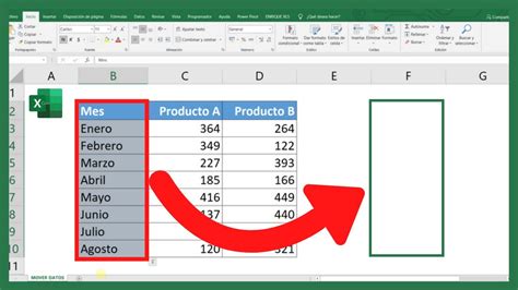 como MOVER Rápidamente DATOS de una COLUMNA a OTRA en Microsoft Excel