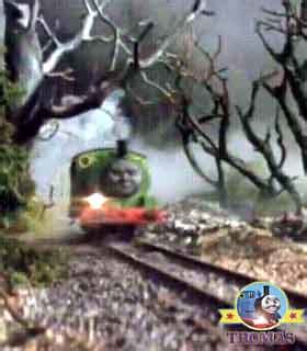 Thomas train Percy and the haunted mine ghostly garden trick gnomes ...