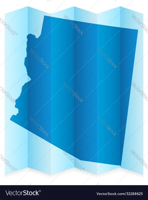 Arizona map Royalty Free Vector Image - VectorStock