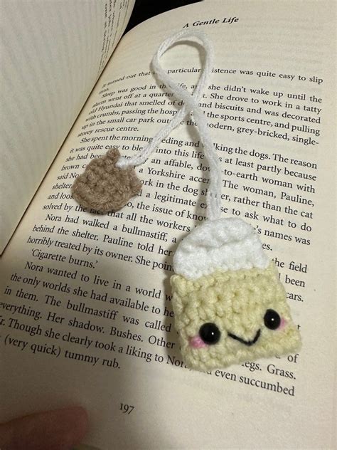 Crochet Teabag Bookmark Hobbies Toys Stationery Craft Handmade