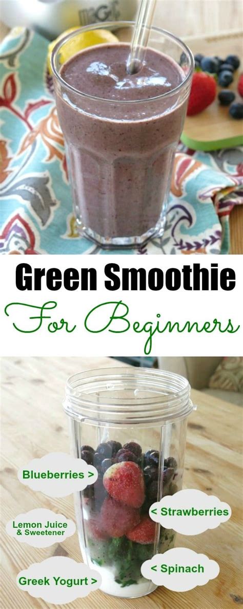 Simple Green Smoothie For Beginners Contains A Healthy Dose Of Spinach