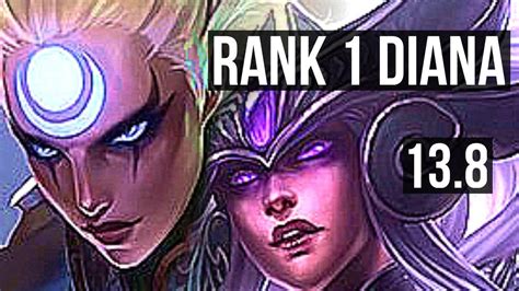 Diana Vs Syndra Mid Rank Diana M Mastery Rank Tr