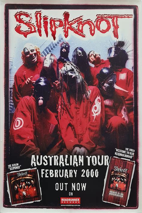 Slipknot Self Titled Album Release Poster Rare Records Au