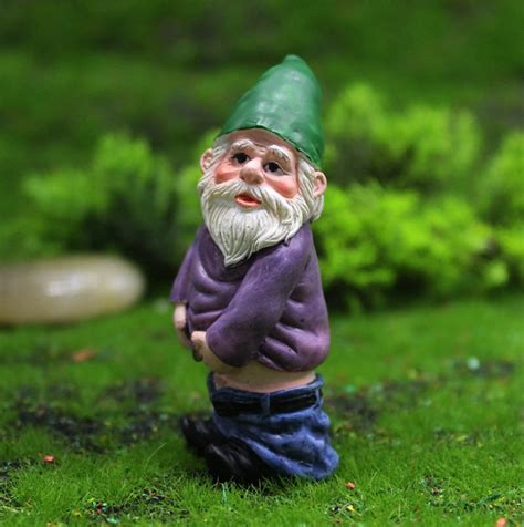 4pcs Resin Drunk Gnome Plastic Gnome Statue Fun Yard Etsy