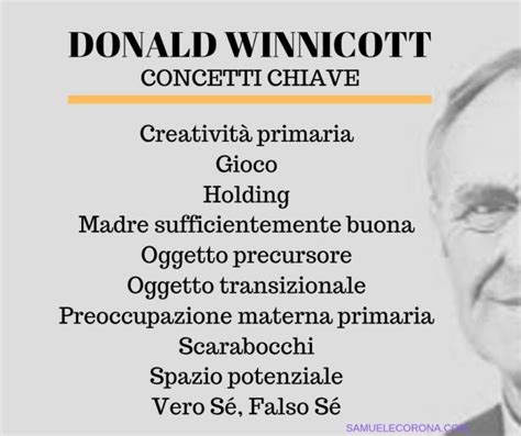 Donald Winnicott La Teoria Psicoanalitica Concetti Chiave