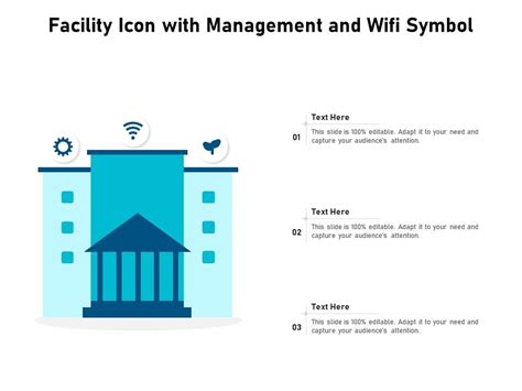 Facility Icon With Management And WIFI Symbol | Presentation Graphics ...