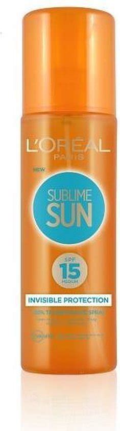 L Oréal Paris Sublime Sun Invisible Protection Spf15 Zonnespray 200ml Lage