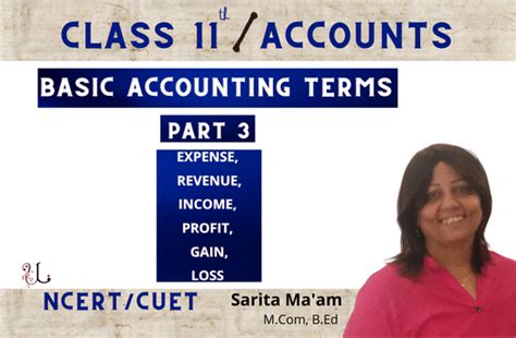 Basic Accounting Terms Part 3 Expense Revenue Income Profit Gain Loss With Pdf And Video