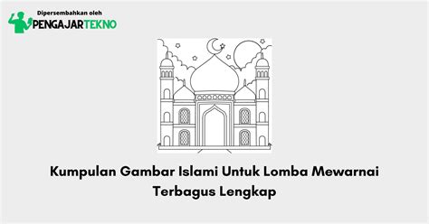 kumpulan gambar islami  lomba mewarnai terbagus lengkap blog