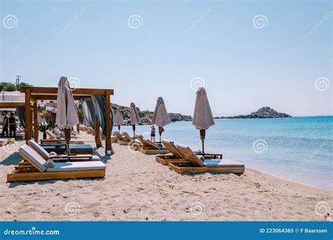 Paralia Platis Gialos Beach Mykonos Petinos Beach Mikonos Island