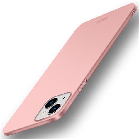 For IPhone 15 Pro MOFI Frosted PC Ultra Thin Hard Phone Case Rose Gold