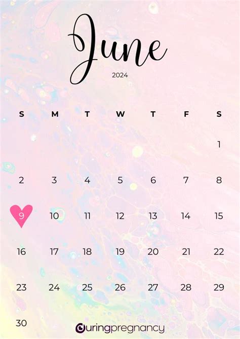 June 9 2024 Calendar Heda Hyacinthia