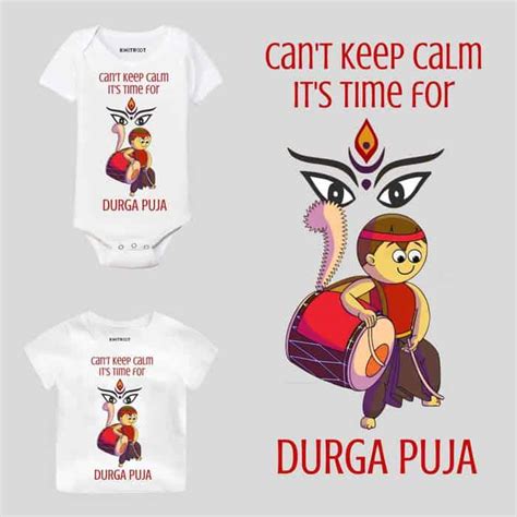 Durga Puja Baby Boy Dress | Personalized | Add Baby Name | Knitroot