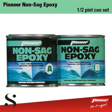 Pioneer Pro Non Sag Epoxy 1 2 Pint For Wood Concrete Plastic Steel