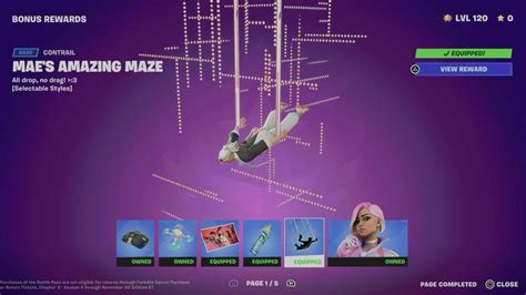 How To Unlock Maes Amazing Maze Contrail In Fortnite Battle Pass