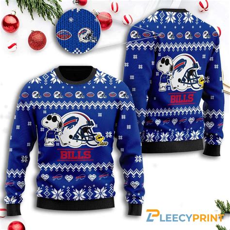 Buffalo Bills Helmet Snoopy Ugly Christmas Sweater – Buffalo Bills ...