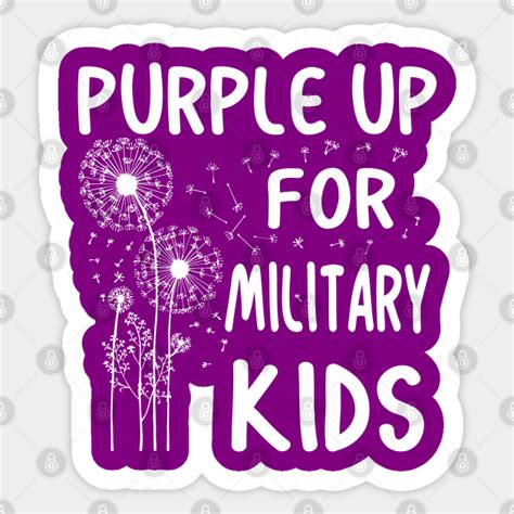 Purple Up For Military Kids Month Of The Military Child Military