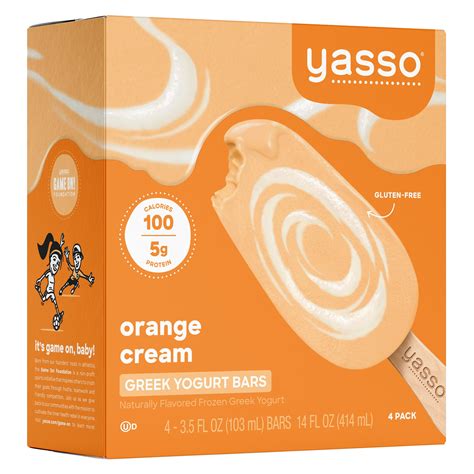 Yasso Orange Cream Frozen Greek Yogurt Bars Shop Bars And Pops At H E B