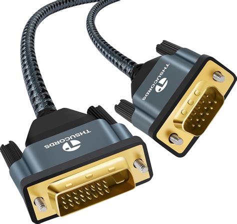 Dvi To Vga Cable Dvi D 241 To Vga 6 Feet Cable Male To Male Gold Plated Cord For