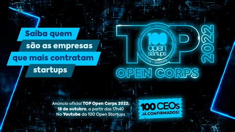 Anúncio Oficial Top Open Corps 2022 Linkedin