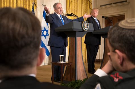 Trump Meeting With Netanyahu Backs Away From Palestinian State The New York Times