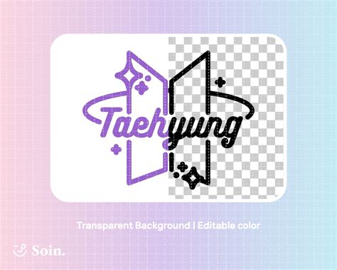 Bts Svg Eps Pdf Png Bts Member Lightstick Decal Vector Etsy