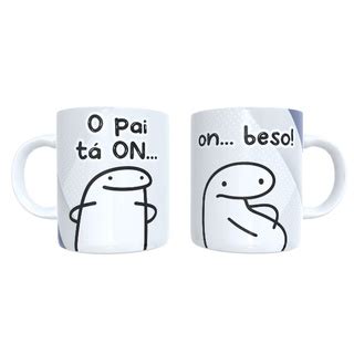 Dia Dos Pais Canecas Flork O Pai Ta ON Beso Caneca Personalizada De