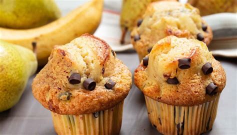 Recette De Muffins Chocolat Poire Banane Facile Et Rapide