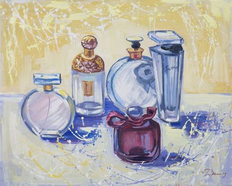 Old Perfume Bottles Painting By Dina Morzhina Saatchi Art