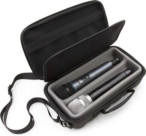 Casematix Wireless Microphone Case Compatible With Two Wireless Mic System