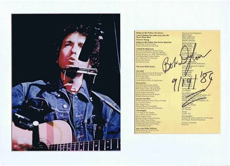 Bob Dylan Autograph Examples