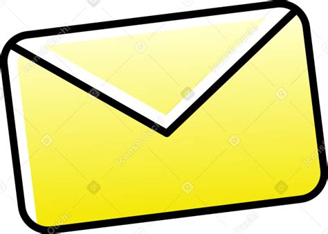 Yellow Mail Envelope Png Svg