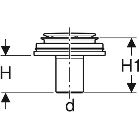 Geberit Drainage Connection For Setaplano Shower Surface Cross Floor