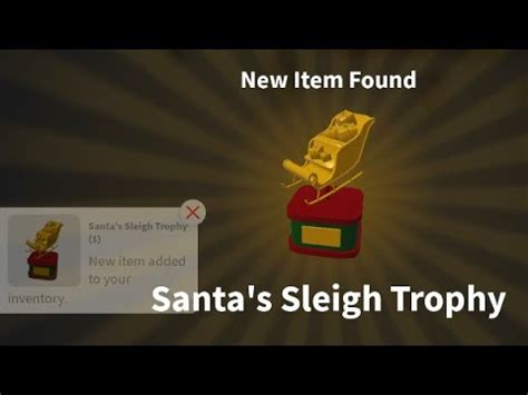 How To Get The Santa Sleigh Trophy Roblox Bloxburg YouTube