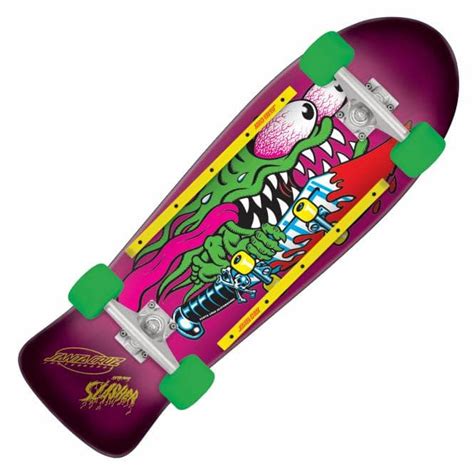 Santa Cruz Skateboards Slasher 80s Cruiser Pink Complete Skateboard