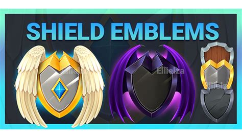 9 Shield Emblem Rank Icons Gamedev Market