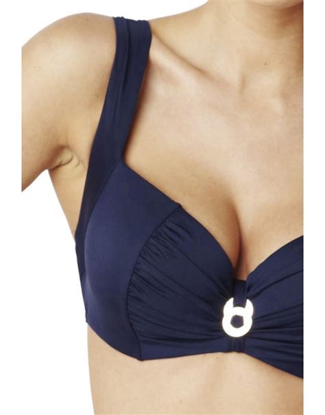 Panache Swim Annalise Voorgevormde Bikini Beha Grote Cupmaten Navy Sw