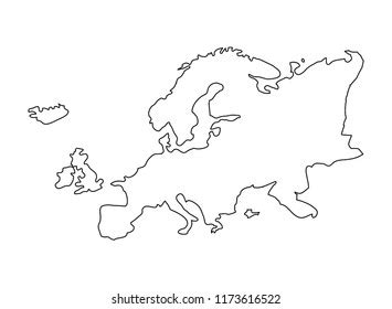 Europe Continent Outline