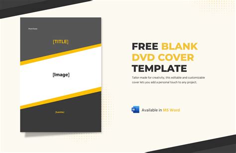 Blank DVD Cover Template in Word - Download | Template.net